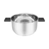 Resto Kitchenware Anser 4,4 L pyöreä musta ruostumaton teräs