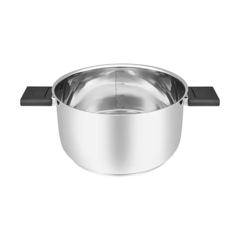 Resto Kitchenware Anser 4,4 L pyöreä musta ruostumaton teräs