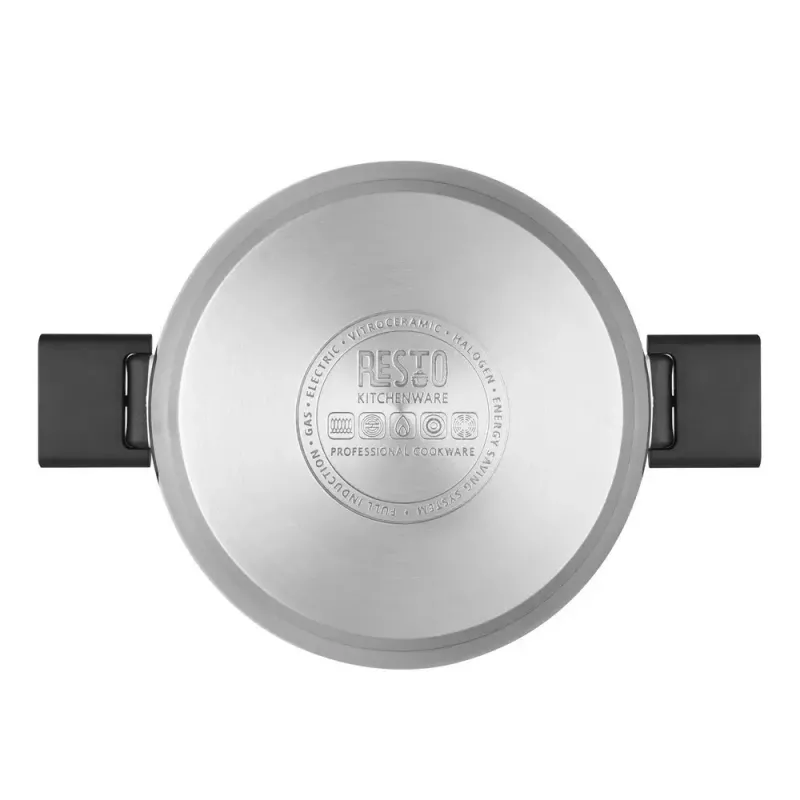 Resto Kitchenware Anser 4,4 L pyöreä musta ruostumaton teräs