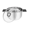 Resto Kitchenware Anser 4,4 L pyöreä musta ruostumaton teräs