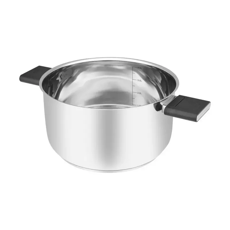 Resto Kitchenware Anser 4,4 L pyöreä musta ruostumaton teräs