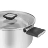 Resto Kitchenware Anser 4,4 L pyöreä musta ruostumaton teräs