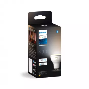 Philips Hue White Ambiance GU10 – älykäs kohdevalo, älylamppu, Bluetooth/Zigbee, valkoinen, LED, GU10, GU10