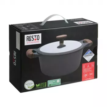 Resto Kitchenware Ran 2,4 L pyöreä musta puu