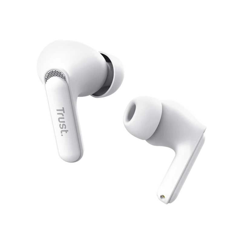 Trust Yavi kuulokkeet True Wireless Stereo (TWS) In-Ear puhelut/musiikki USB Type-C Bluetooth valkoinen