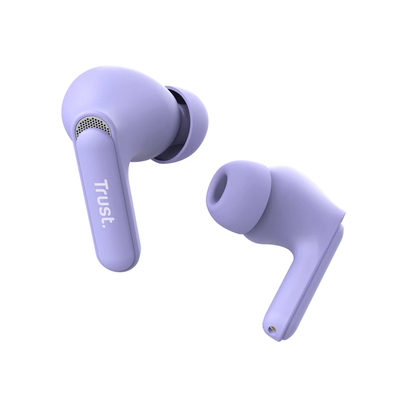 Trust Yavi 25297 Bluetooth-nappikuulokkeet ENC:llä, violetti
