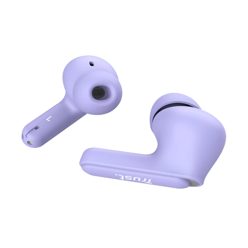 Trust Yavi 25297 Bluetooth-nappikuulokkeet ENC:llä, violetti