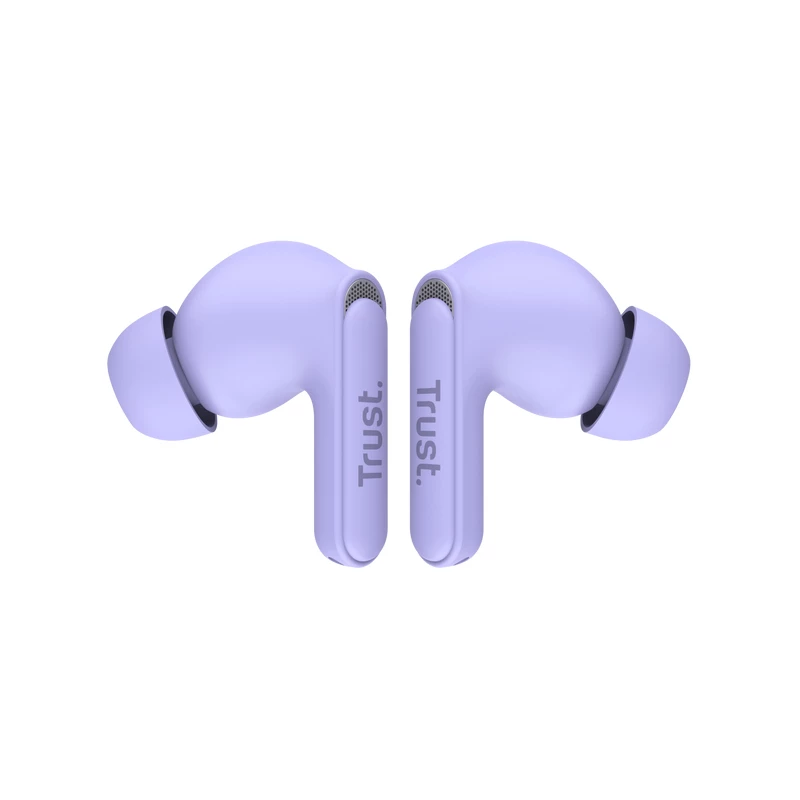 Trust Yavi 25297 Bluetooth-nappikuulokkeet ENC:llä, violetti