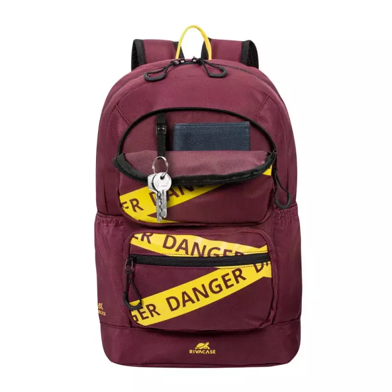 Rivacase 5421 Urban kannettavan reppu 13,3 tuumaa (33,8 cm), 14 l, viininpunainen