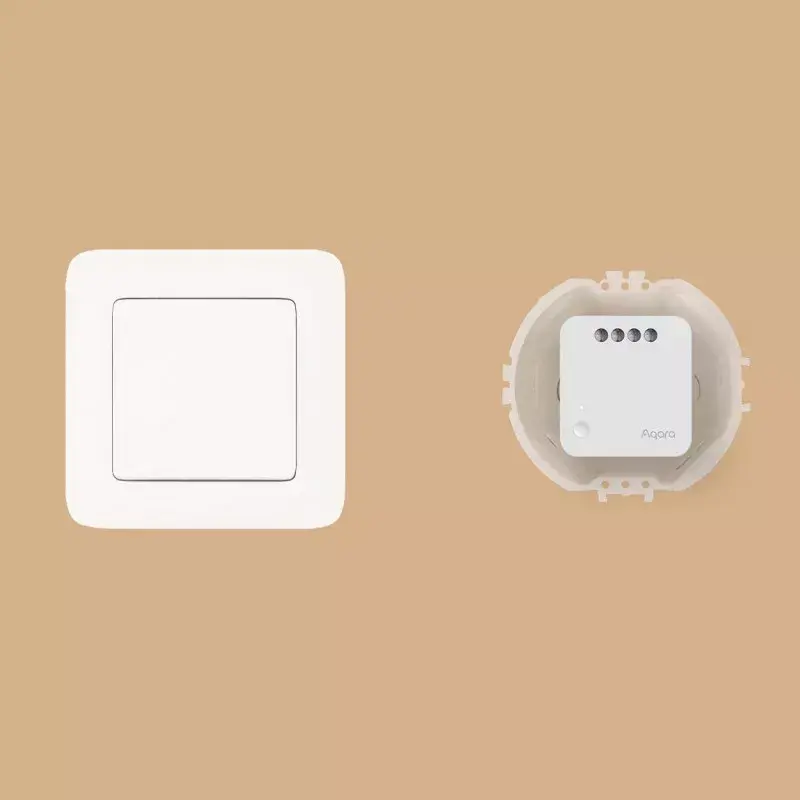 AQARA Smart Home Single Switch -moduuli T1, ilman nollajohdinta (SSM-U02)