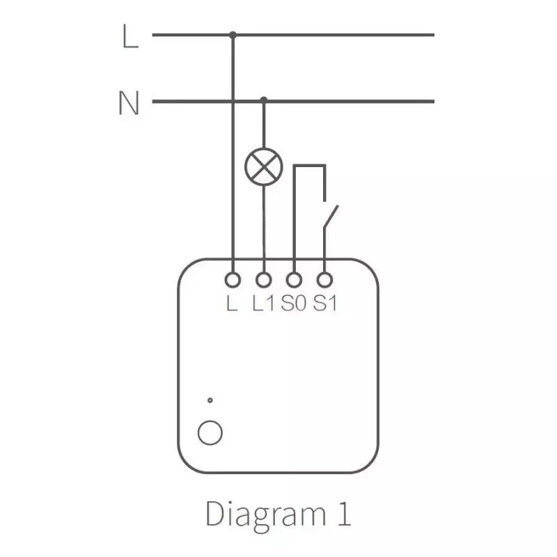 AQARA Smart Home Single Switch -moduuli T1, ilman nollajohdinta (SSM-U02)