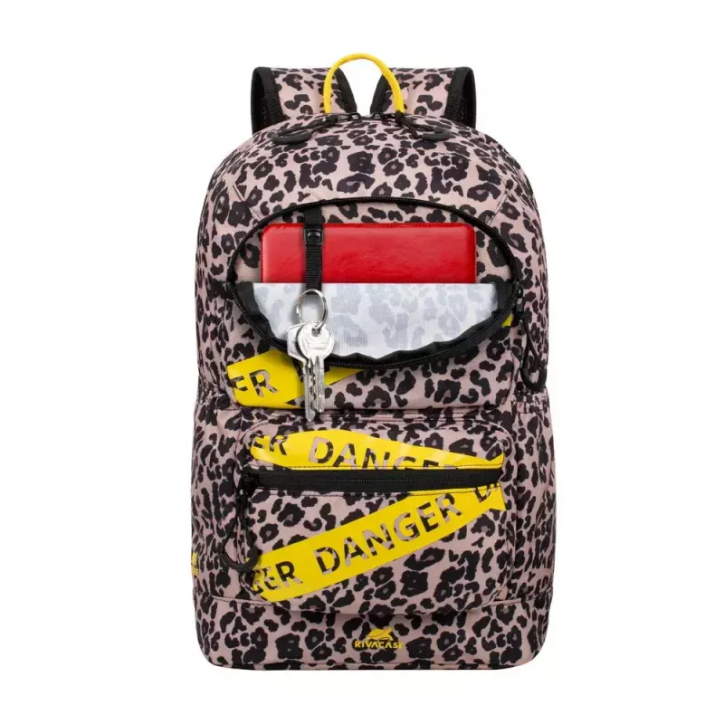 Rivacase 5421 Urban kannettavan reppu 13,3 tuumaa (33,8 cm), 14 l, leopardi