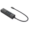 USB-keskitin Lindy USB 3.2 Type-C -keskitin ja Gigabit Ethernet -muunnin