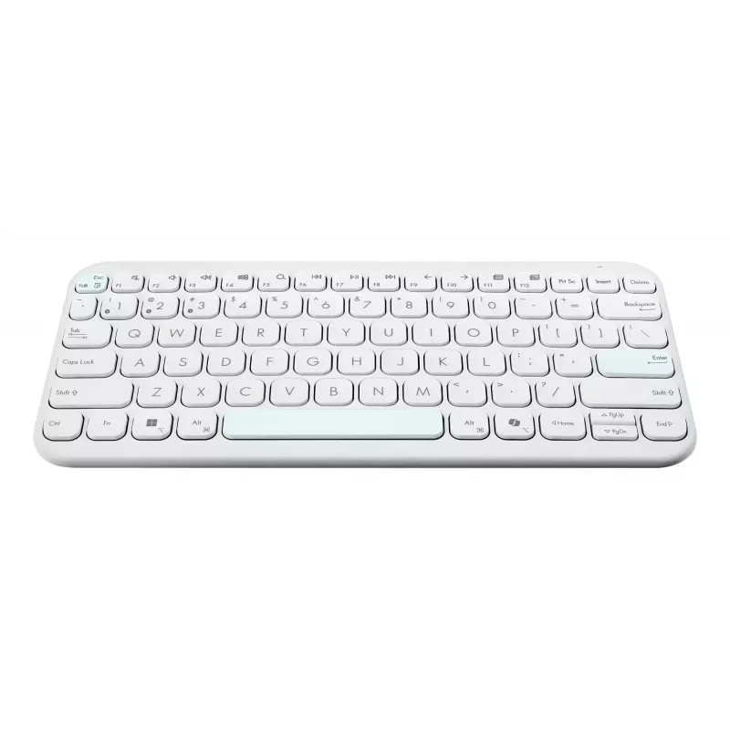 ASUS Marshmallow KW100 langaton näppäimistö, kimaltava valkoinen