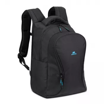 Vapaa-ajan reppu Rivacase Gremio 5565, musta polyesteri, 350×240×410 mm