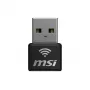 USB-sovitin MSI AX1800 Nano WiFi USB 2.0 musta