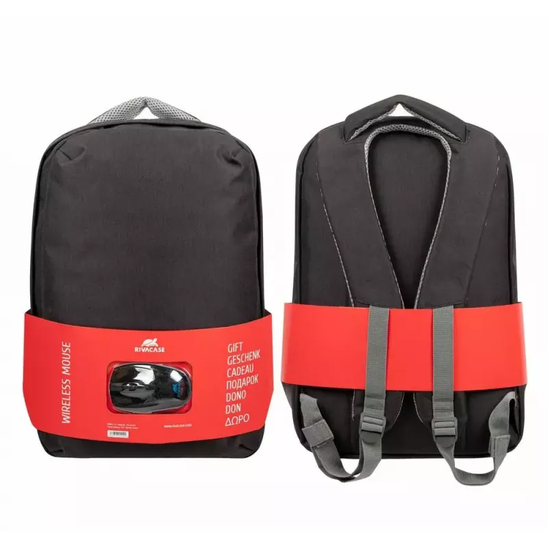 Rivacase 7563 kannettavan tietokoneen reppu 15,6 tuumaa (39,6 cm) hiirellä, musta