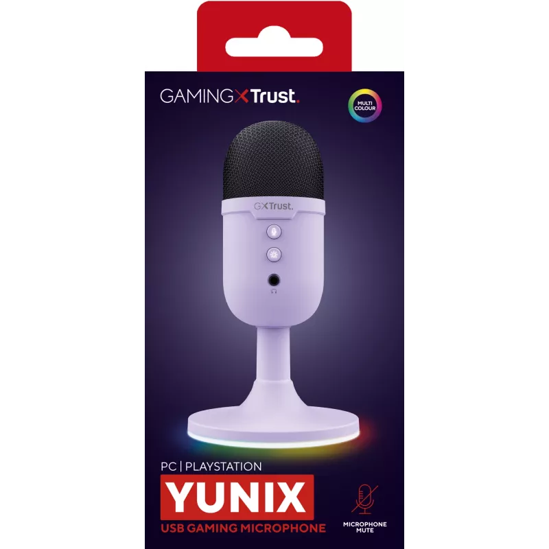 Trust GXT 234P Yunix violetti pöytämikrofoni