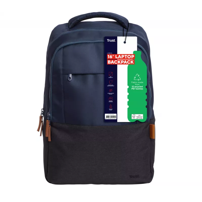 Trust Lisboa 40,6 cm (16 inch) reppu sininen