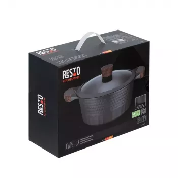 Resto Kitchenware Capella 4,6 L pyöreä musta puu
