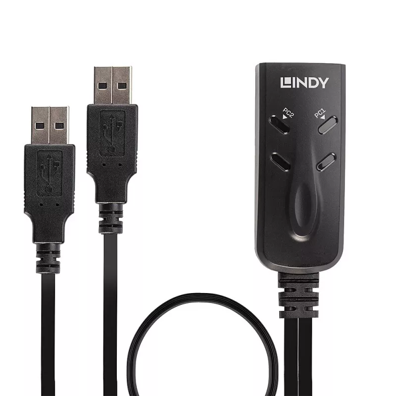 Lindy 2 portin USB KM -kytkin
