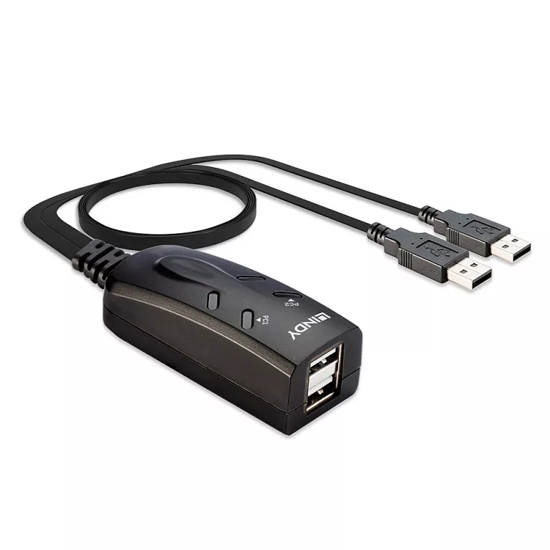 Lindy 2 portin USB KM -kytkin