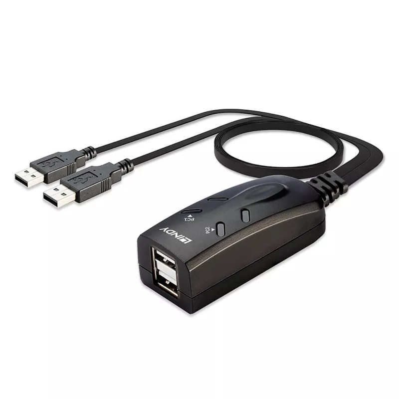 Lindy 2 portin USB KM -kytkin