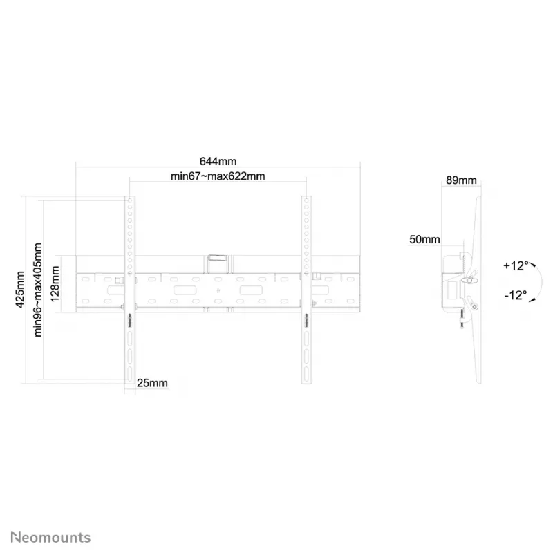 Neomounts LFD-W2640MP TV-seinäteline 37-75
