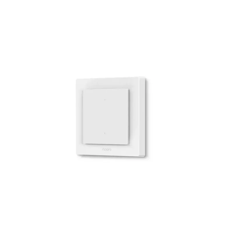 AQARA Light Switch H2 EU (2 painiketta, 1 kanava) (WS-K07D) – Zigbee- ja Thread-seinäkytkin releellä