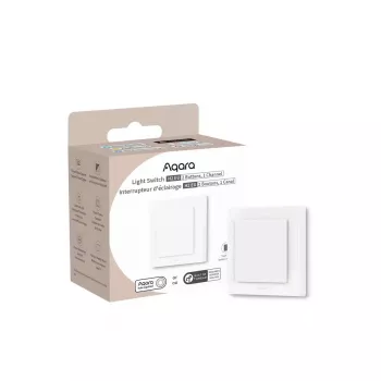 AQARA Light Switch H2 EU (2 painiketta, 1 kanava) (WS-K07D) – Zigbee- ja Thread-seinäkytkin releellä
