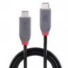 Lindy 1,5 m USB 4 240 W Type-C-kaapeli, Anthra Line