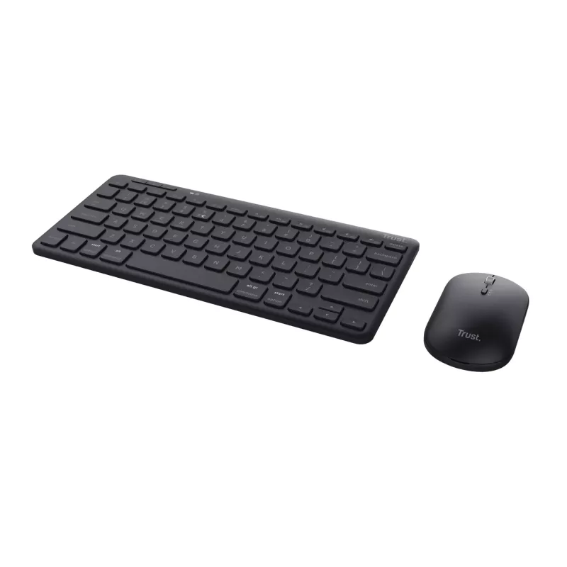Trust Lyra näppäimistö hiirellä toimisto RF langaton + Bluetooth QWERTY englanti musta