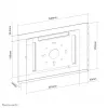Neomounts seinäteline tablettiteline WL15-660WH1 suurin näyttökoko 32,8 cm