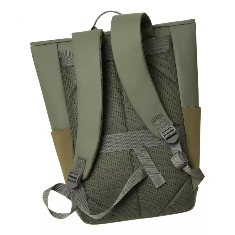 Matkareppu Rivacase Eden oliivi PU-nahka polyesteri rPET 250x160x430mm