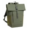 Matkareppu Rivacase Eden oliivi PU-nahka polyesteri rPET 250x160x430mm