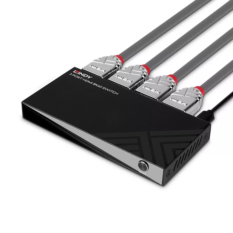 Lindy 38369 3-porttinen HDMI 8K60 -kytkin