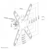Neomounts TV-mastokiinnitysteline FL40-430BL14 25 kg 32-55