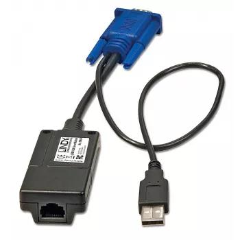 Lindy CAT-32 IP tietokoneliitäntämoduuli, USB ja VGA