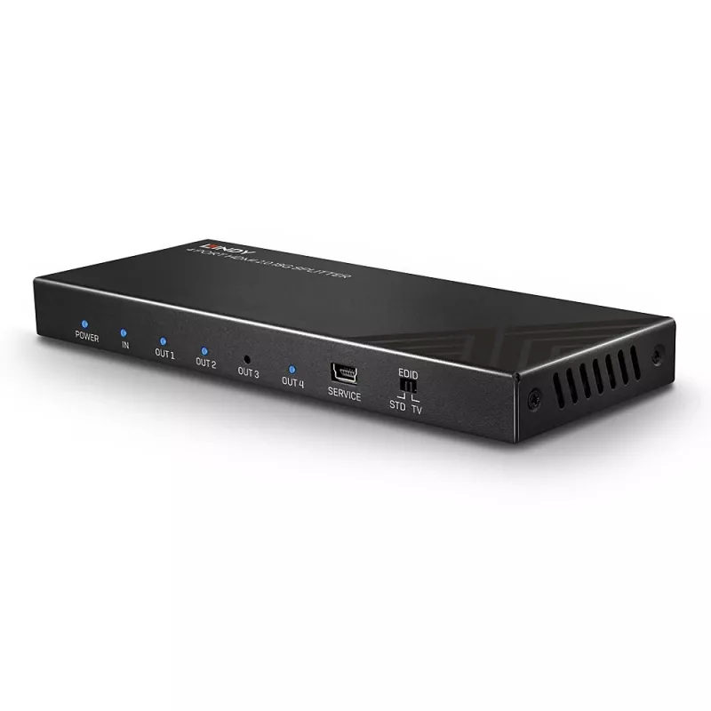 HDMI-jakaja Lindy 4 Port HDMI 18G Splitter