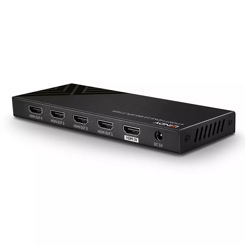 HDMI-jakaja Lindy 4 Port HDMI 18G Splitter