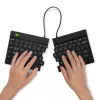 R-Go Tools ergonominen näppäimistö R-Go Split Break tauko-ohjelmistolla, ergonominen jaettu näppäimistö, QWERTY (US), Bluetooth, musta