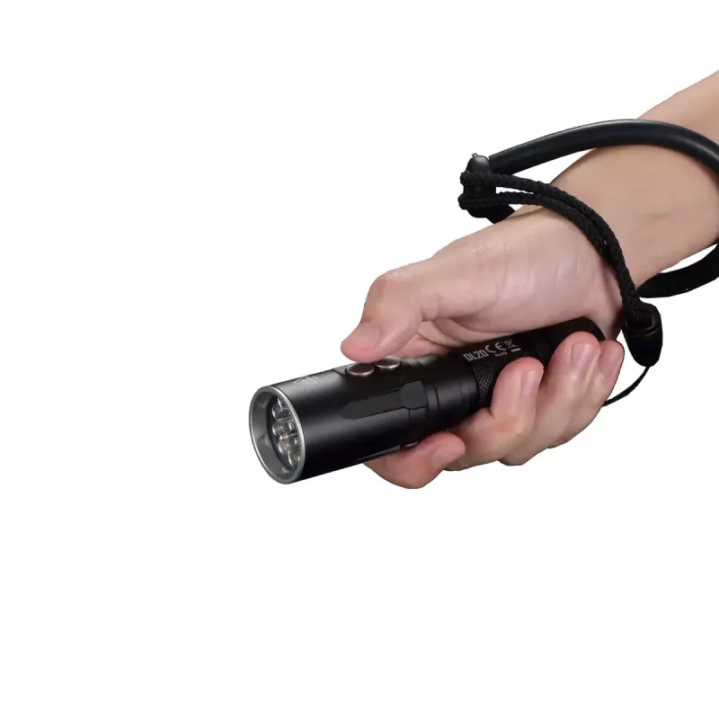 Käsivalaisin Nitecore DL20 LED 1000 lm, 9 h akunkesto, musta, 135,5 g