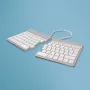 R-Go Tools ergonominen näppäimistö R-Go Split Break tauko-ohjelmistolla, ergonominen jaettu näppäimistö, QWERTY (US), Bluetooth, valkoinen