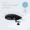R-Go Tools käsituki R-Go split, ergonominen käsituki kaksiosainen, säädettävä, symmetrinen, Softfoam-pehmusteella, musta