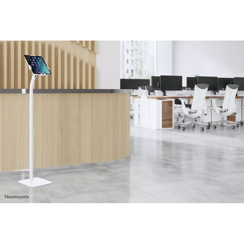 Tablettilattiateline Neomounts FL15-625WH1 valkoinen passiivinen teline sisäkäyttöön