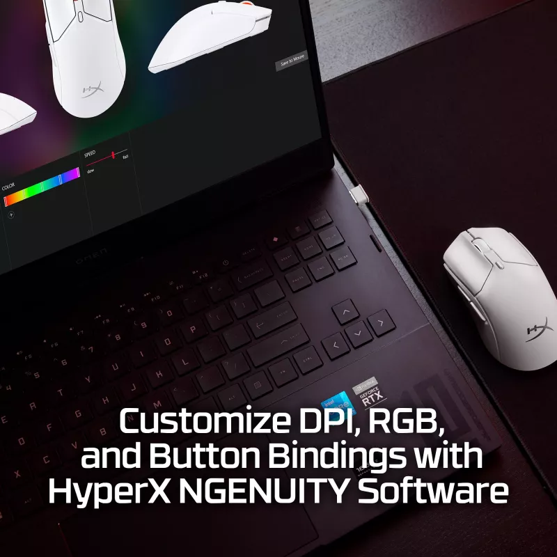 HyperX Pulsefire Haste 2 Mini - langaton pelihiiri (valkoinen)