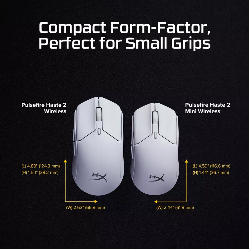 HyperX Pulsefire Haste 2 Mini - langaton pelihiiri (valkoinen)