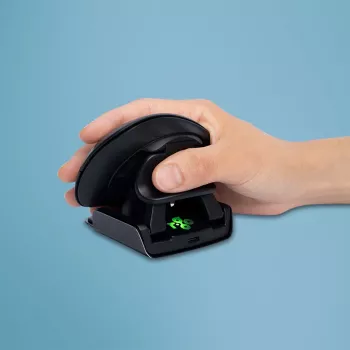 R-Go Tools ergonominen hiiri R-Go Twister, tauko-ohjelmistolla, molempikätinen hiiri, taitettava, Bluetooth ja johdollinen