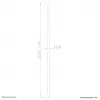 Neomounts FPMA-CP200 musta jatkovarsi TV-kattotelineeseen - k 200 cm