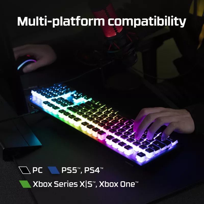 HyperX Alloy Origins Core – mekaaninen pelinäppäimistö – HX Blue (US-asettelu)